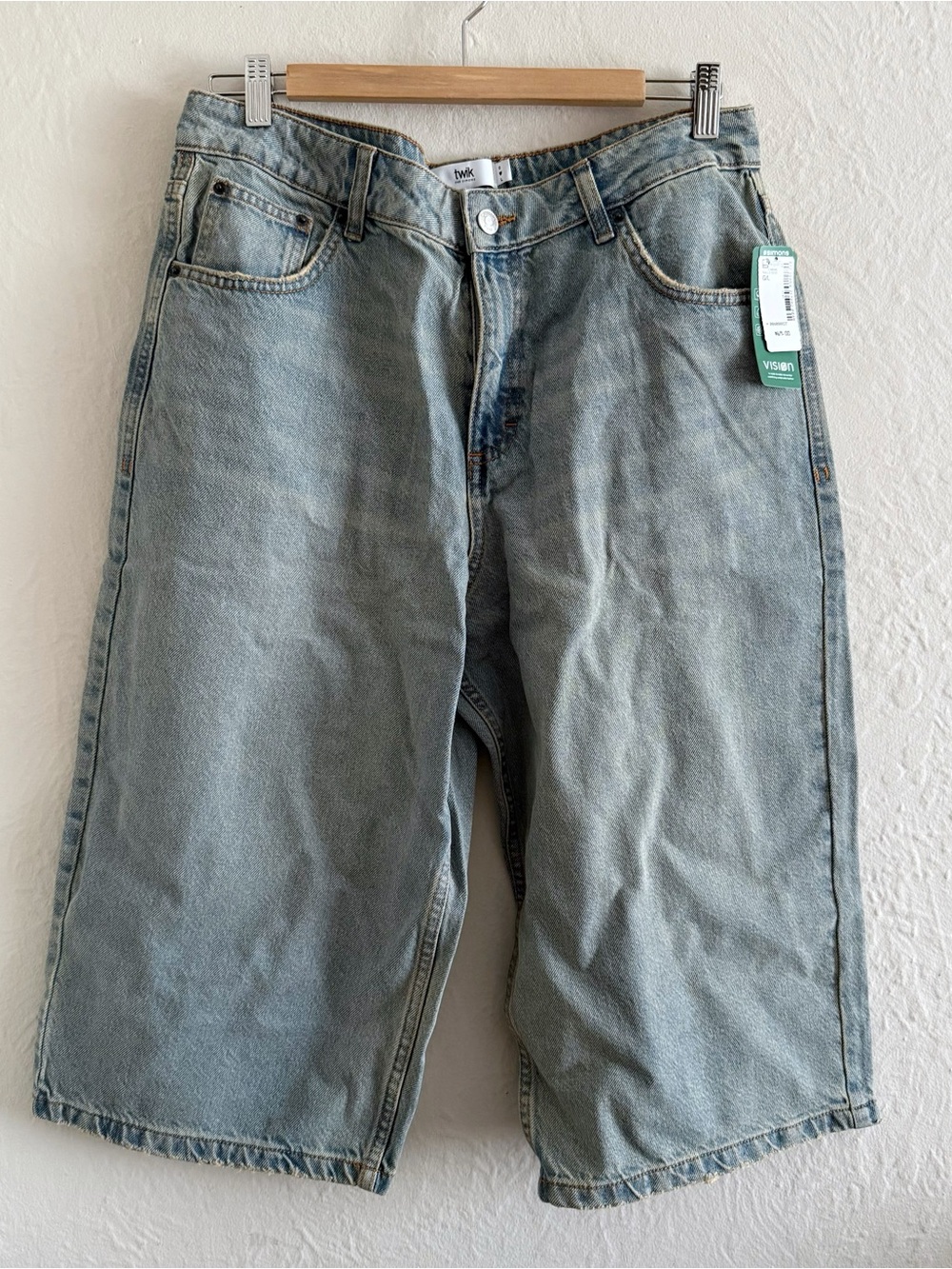 Twik Simons Light Wash Denim Jorts Size L